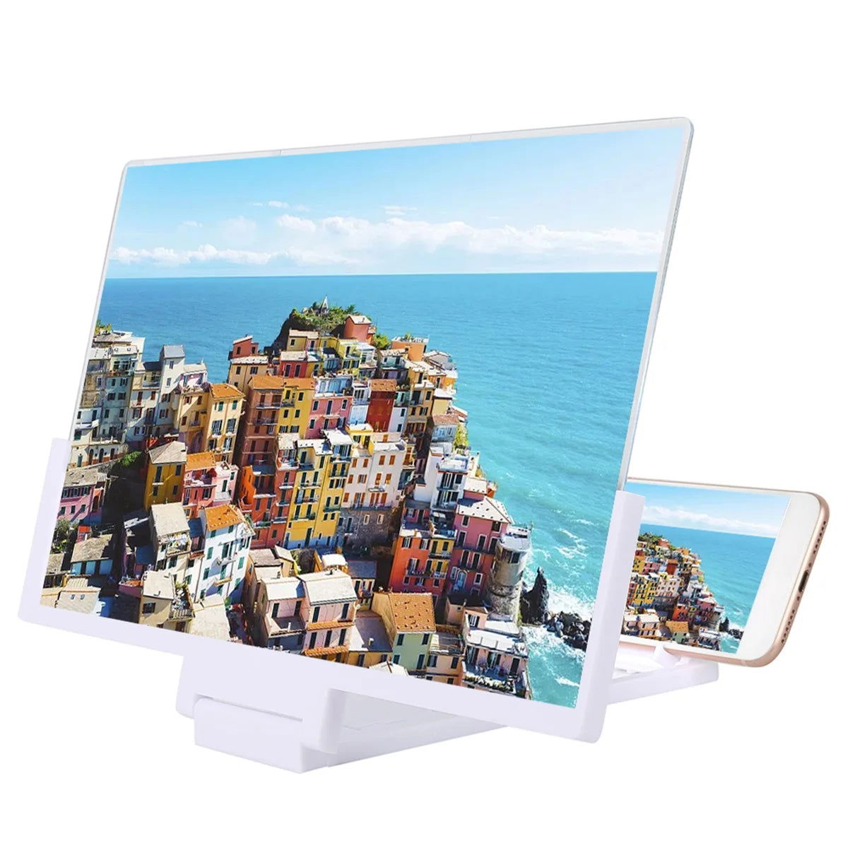14 Inch Mobile Phone Screen Amplifier 3D Magnifying Glass Stand Magnifier HD Video Amplifier Phone Stand Enlarged Screen Bracket - LOCKDEALZ