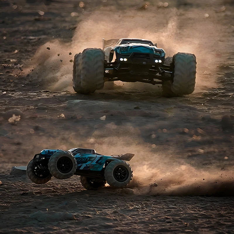 1:16 70KM/H Or 50KM/H 4WD RC Car With LED Remote Control Cars High Speed Drift Monster 4x4 Truck for Kids vs Wltoys 144001 Toys - LOCKDEALZ
