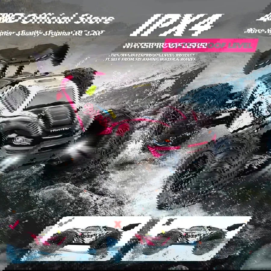1:16 80km/h Brushless RC Drift Car With LED Lights 4WD Electric High Speed Racing Remote Control Monster Truck for Kids Adults - LOCKDEALZ