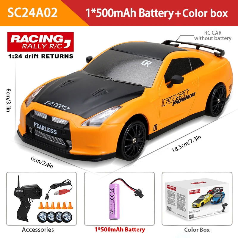 2.4G High speed Drift Rc Car 4WD Toy Remote Control AE86 Model GTR Vehicle Car RC Racing Cars Toy for Children Christmas Gifts - LOCKDEALZ