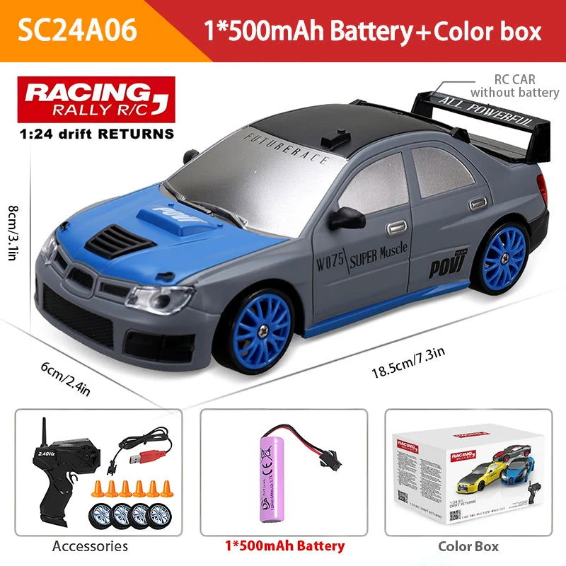 2.4G High speed Drift Rc Car 4WD Toy Remote Control AE86 Model GTR Vehicle Car RC Racing Cars Toy for Children Christmas Gifts - LOCKDEALZ