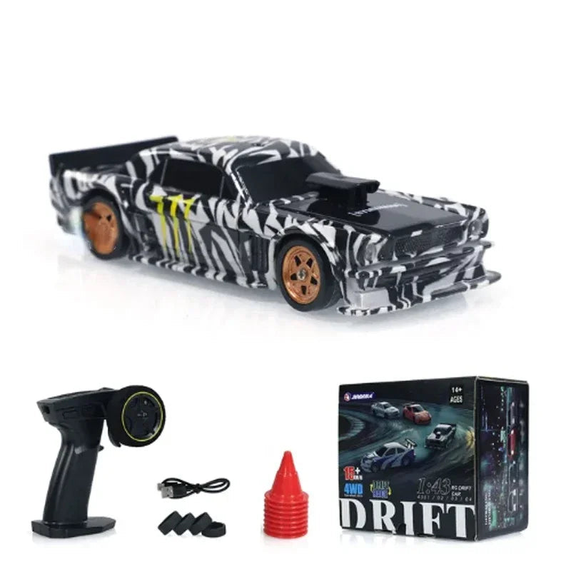 2.4G RC Drift Car 1/43 4WD Remote Control Car High Speed Four Wheel Drive Radio Controlled Mini Racing Car Model Boy Toy Gift - LOCKDEALZ