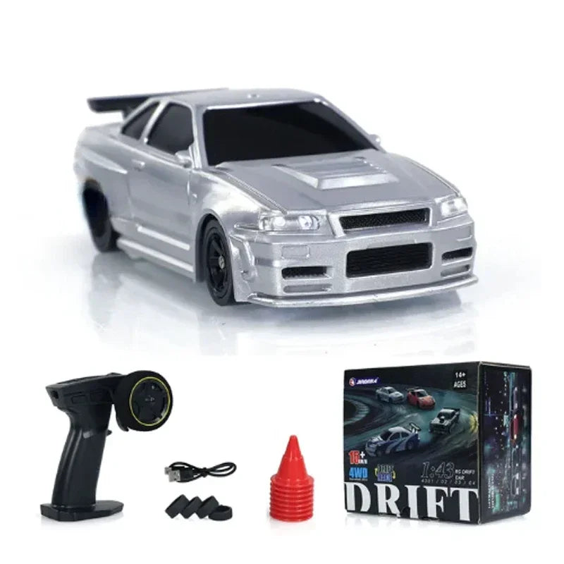 2.4G RC Drift Car 1/43 4WD Remote Control Car High Speed Four Wheel Drive Radio Controlled Mini Racing Car Model Boy Toy Gift - LOCKDEALZ