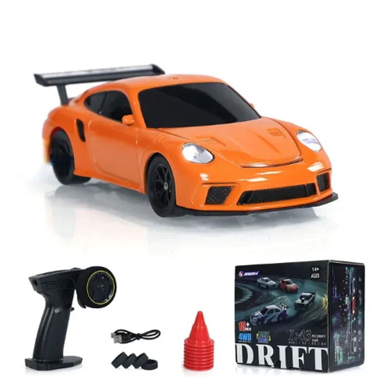 2.4G RC Drift Car 1/43 4WD Remote Control Car High Speed Four Wheel Drive Radio Controlled Mini Racing Car Model Boy Toy Gift - LOCKDEALZ