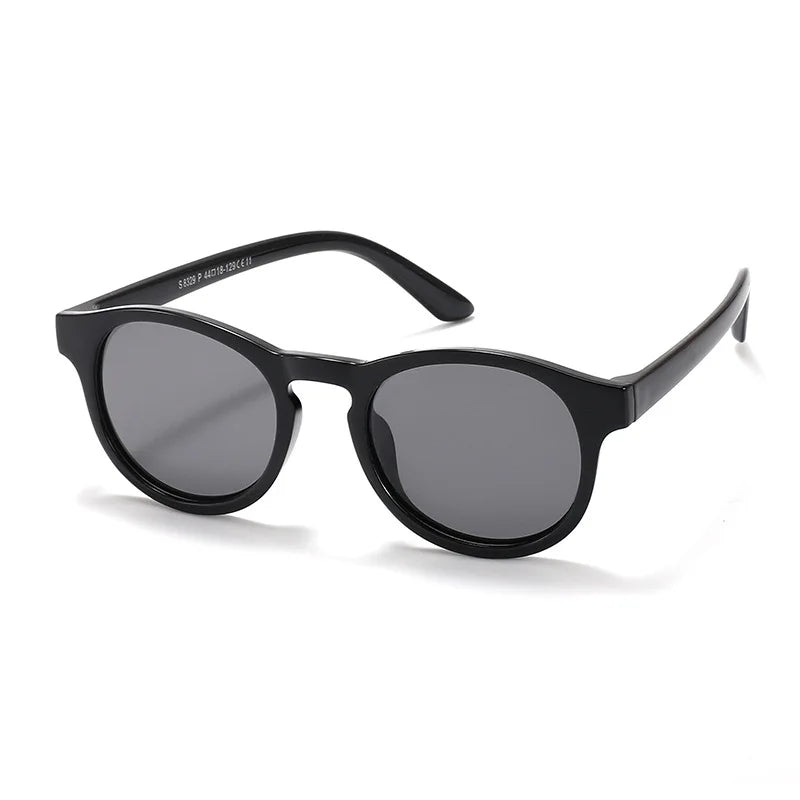 2023 Fashion Kid's First Sunglasses Round Flexible UV400 Polarized Girls Boys Silicone Sun Glasses for Ages 3-12 Years Children - LOCKDEALZ