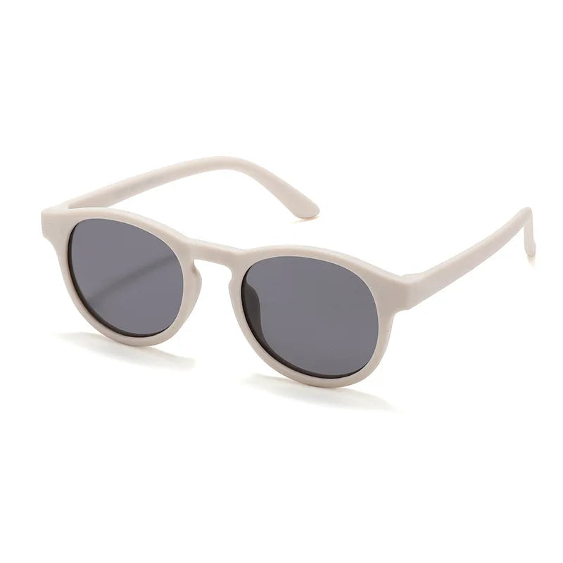 2023 Fashion Kid's First Sunglasses Round Flexible UV400 Polarized Girls Boys Silicone Sun Glasses for Ages 3-12 Years Children - LOCKDEALZ