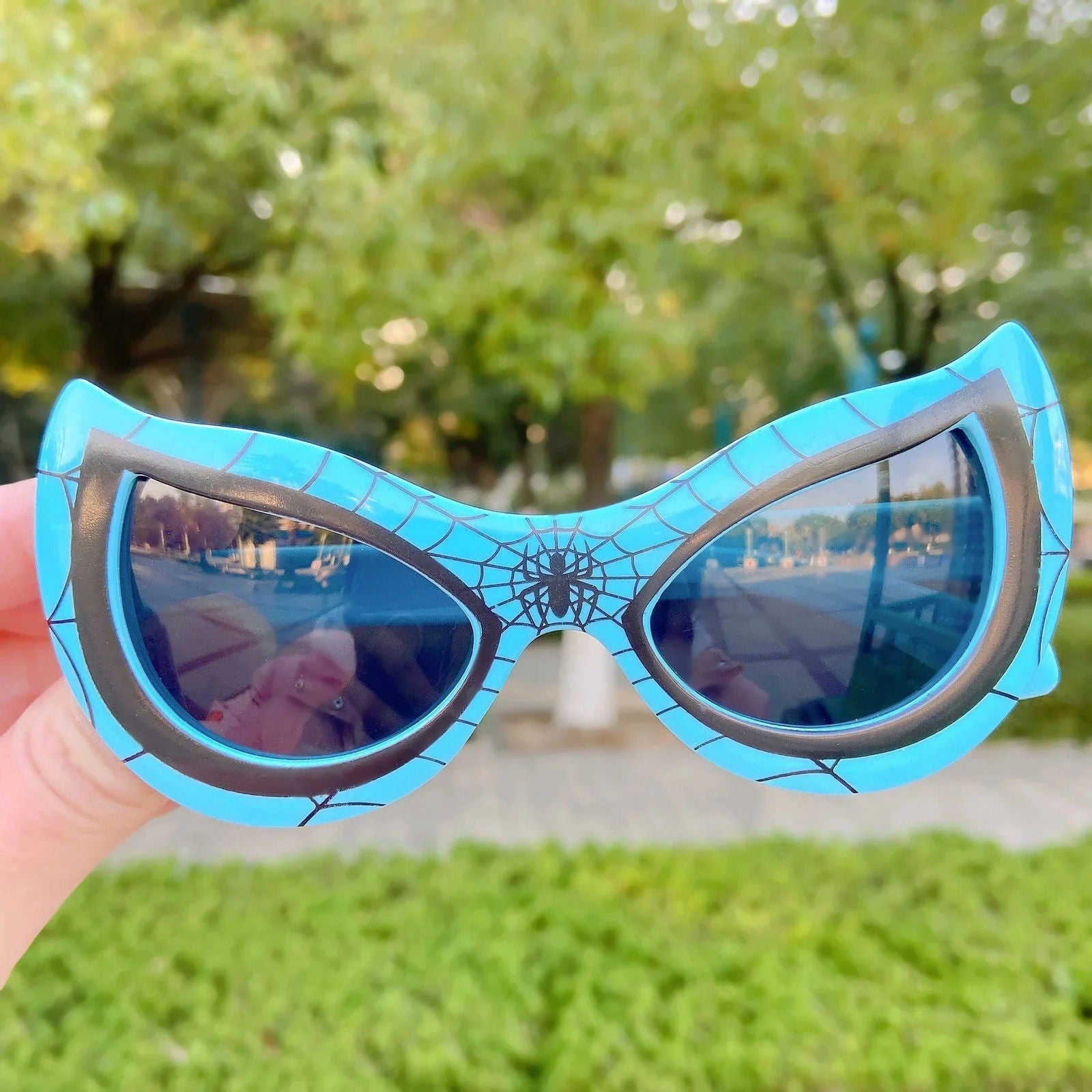 2024 Disney Spiderman Sunglasses Plastic Action Toys Figure Anime Spider Cartoon Fashion Sunglasses Cute Gifts For kids toys - LOCKDEALZ