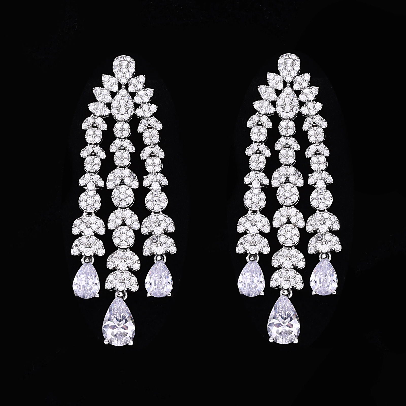 2024 Hot selling 4-piece Bride Wedding Jewelry Set with Cubic Zirconia Dubai Luxury Jewelry Set - LOCKDEALZ