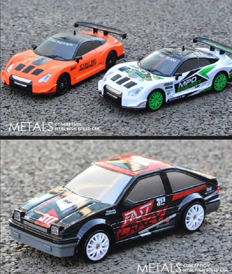 20Km/h RC Car Toys 1/24 2.4G High Speed Remote Control Mini Scale Model Vehicle Electric AE86 Drift Racing Car Gift for Kids - LOCKDEALZ