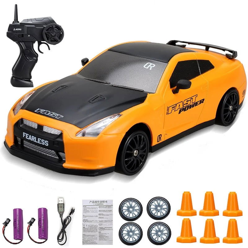 20Km/h RC Car Toys 1/24 2.4G High Speed Remote Control Mini Scale Model Vehicle Electric AE86 Drift Racing Car Gift for Kids - LOCKDEALZ