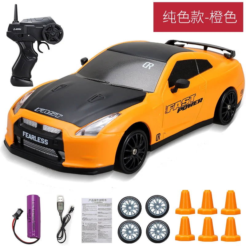 20Km/h RC Car Toys 1/24 2.4G High Speed Remote Control Mini Scale Model Vehicle Electric AE86 Drift Racing Car Gift for Kids - LOCKDEALZ
