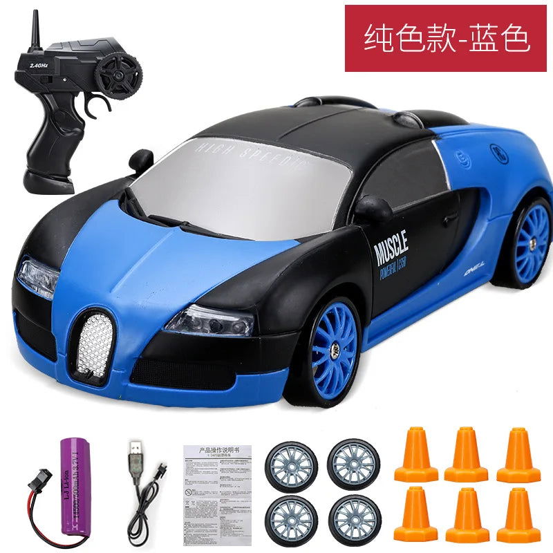 20Km/h RC Car Toys 1/24 2.4G High Speed Remote Control Mini Scale Model Vehicle Electric AE86 Drift Racing Car Gift for Kids - LOCKDEALZ