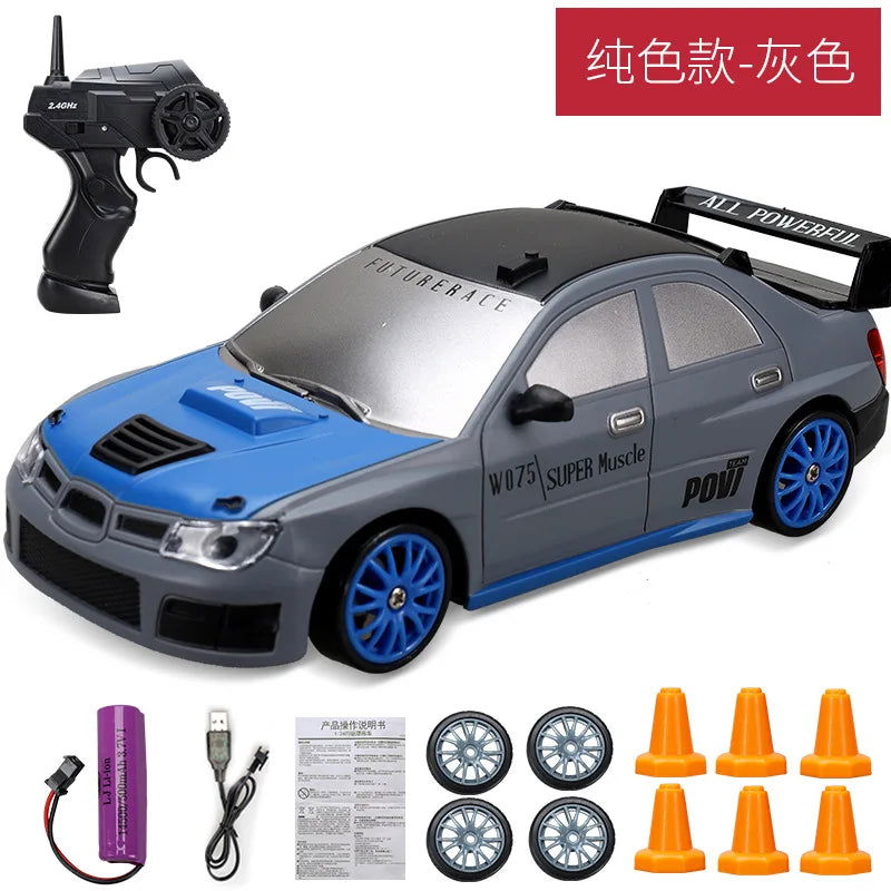 20Km/h RC Car Toys 1/24 2.4G High Speed Remote Control Mini Scale Model Vehicle Electric AE86 Drift Racing Car Gift for Kids - LOCKDEALZ