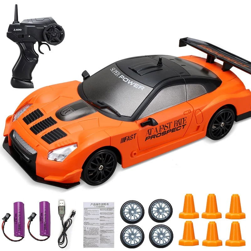 20Km/h RC Car Toys 1/24 2.4G High Speed Remote Control Mini Scale Model Vehicle Electric AE86 Drift Racing Car Gift for Kids - LOCKDEALZ