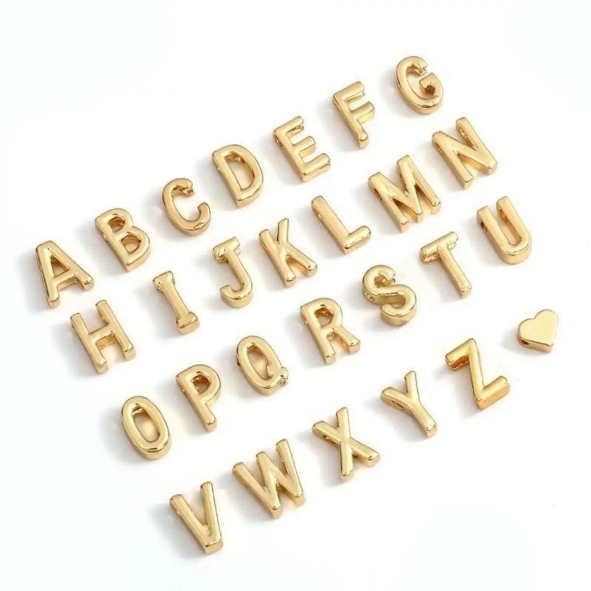 26 Letters Fashion English Initial Letter Heart Bracelet DIY Personalized Name Bracelets Girls Women Anniversary Jewelry Gifts - LOCKDEALZ