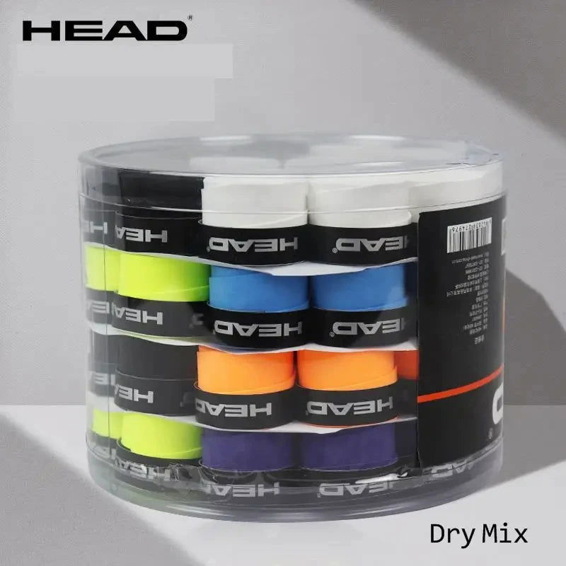 60pcs/lot HEAD Tennis Overgrip Padel Racket Single Tenis Grip Tape Anti Slip Outdoor Training Sweatband Badminton Accessories - LOCKDEALZ