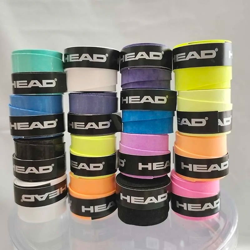 6 Pieces Original HEAD Overgrip Anti Slip Tennis Racket Sweatband Grips Padel Shock Absorption Grip Tape Training Accessories - LOCKDEALZ