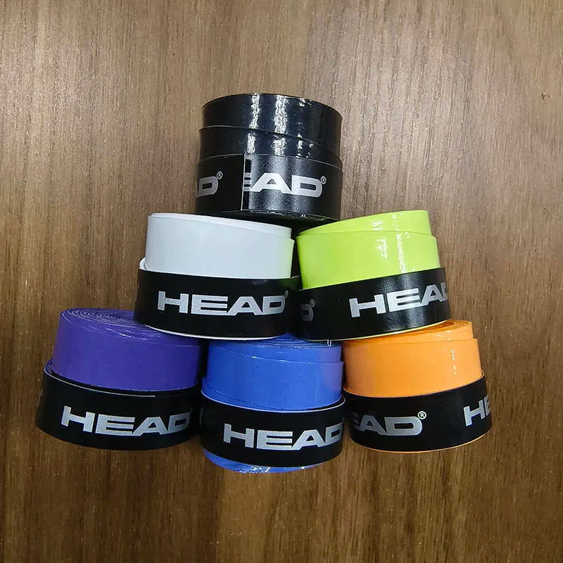 6 Pieces Original HEAD Overgrip Anti Slip Tennis Racket Sweatband Grips Padel Shock Absorption Grip Tape Training Accessories - LOCKDEALZ