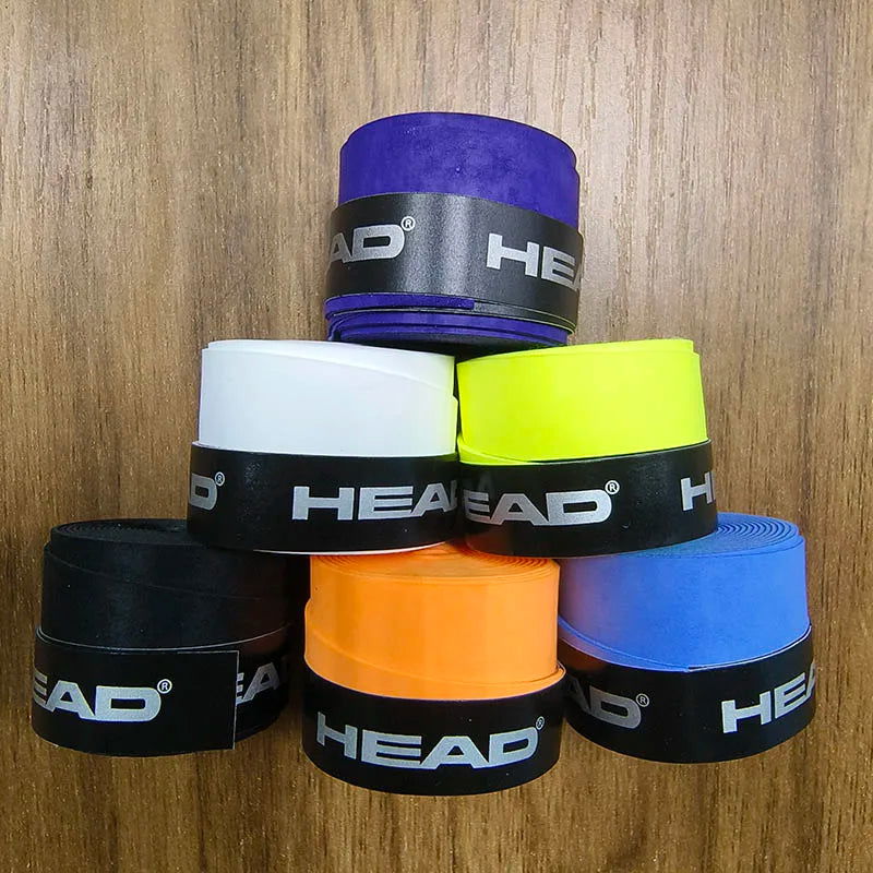 6 Pieces Original HEAD Overgrip Anti Slip Tennis Racket Sweatband Grips Padel Shock Absorption Grip Tape Training Accessories - LOCKDEALZ