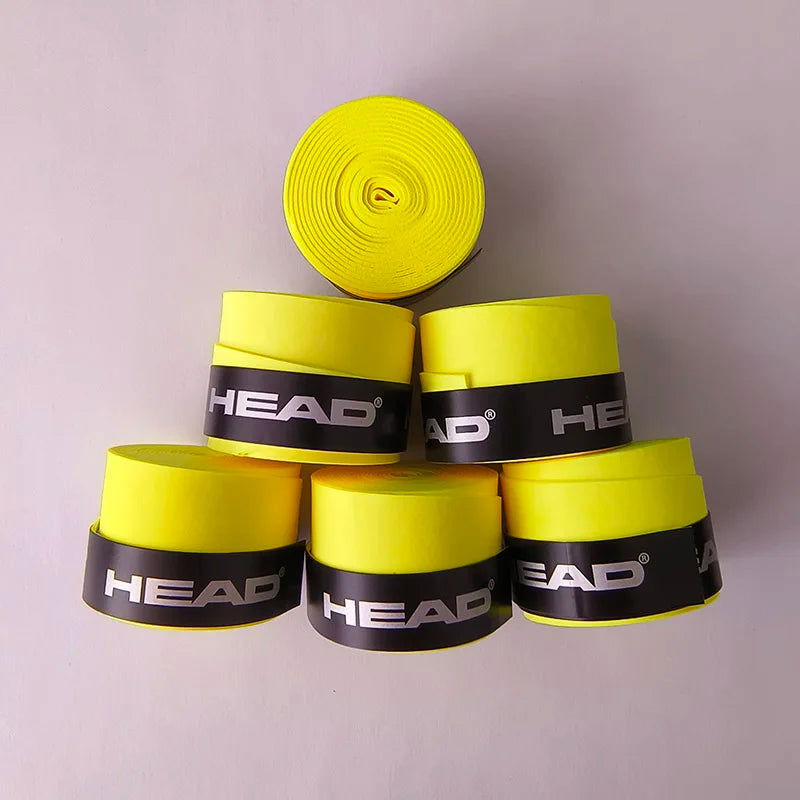 6 Pieces Original HEAD Overgrip Anti Slip Tennis Racket Sweatband Grips Padel Shock Absorption Grip Tape Training Accessories - LOCKDEALZ