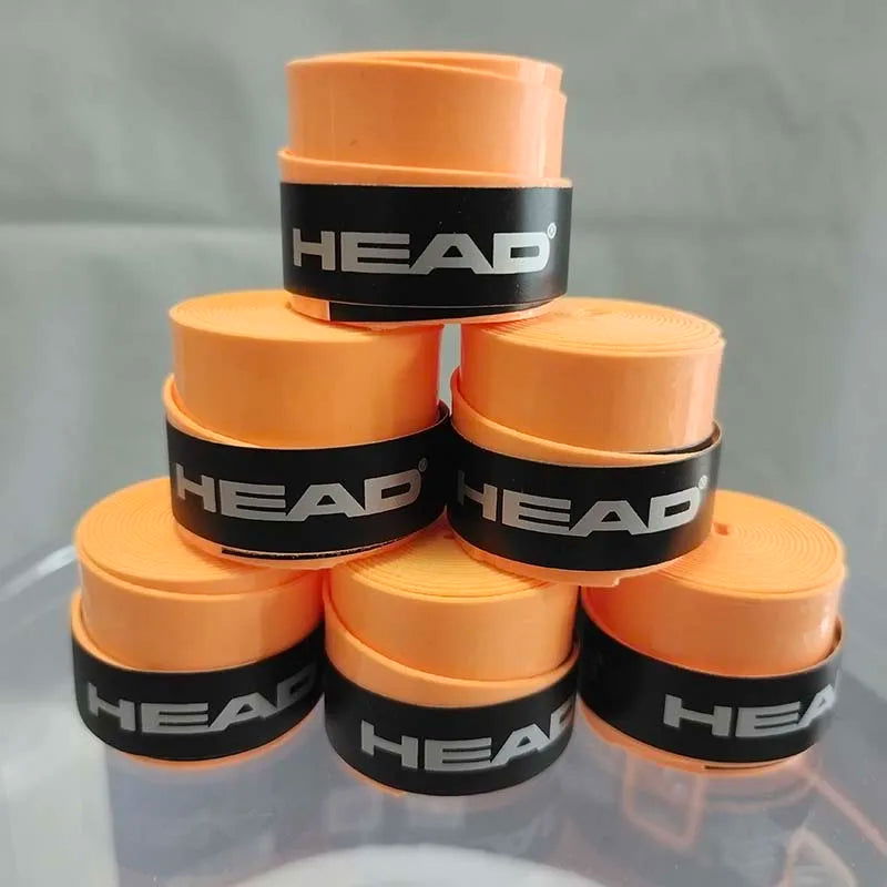 6 Pieces Original HEAD Overgrip Anti Slip Tennis Racket Sweatband Grips Padel Shock Absorption Grip Tape Training Accessories - LOCKDEALZ
