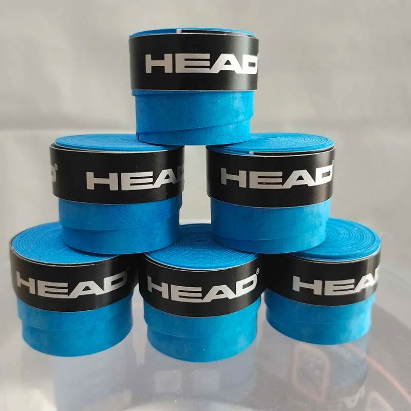 6 Pieces Original HEAD Overgrip Anti Slip Tennis Racket Sweatband Grips Padel Shock Absorption Grip Tape Training Accessories - LOCKDEALZ