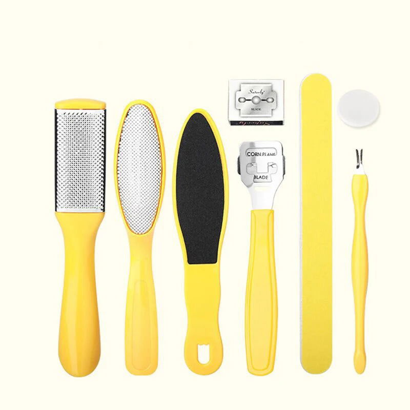 8 Piece Set Foot Octopus Fish Eye Exfoliating Heel Sharpener Heel Cramping Heel Cramping Heel Crackles Removal Files Heel Sole - LOCKDEALZ