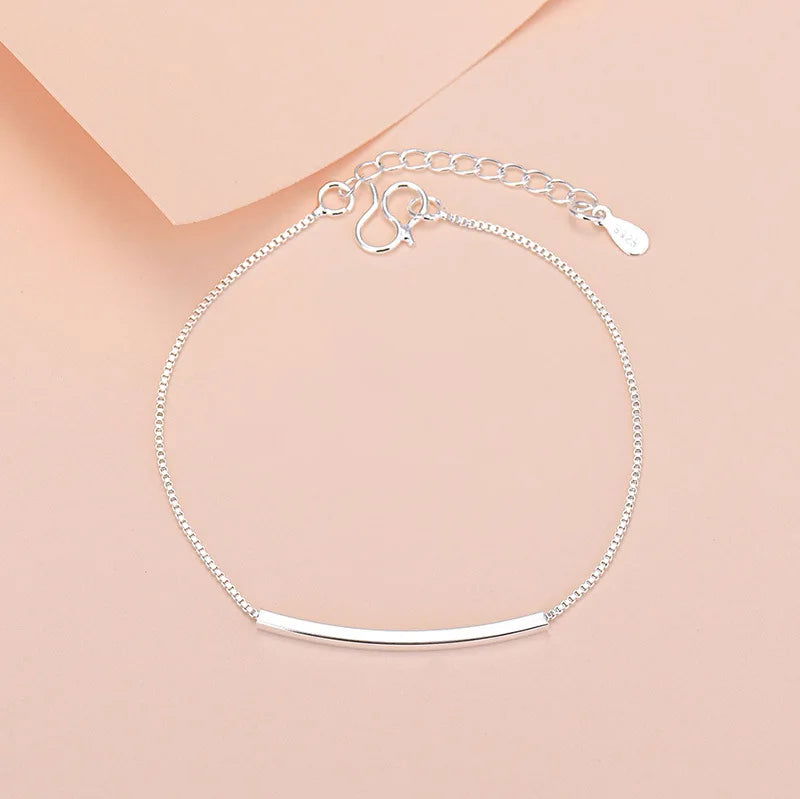 925 Sterling Silver Lucky Bead Charm Bracelet For Women Chain Round Bangles Fashion Luxury Quality Jewelry Christmas Accessories - LOCKDEALZ