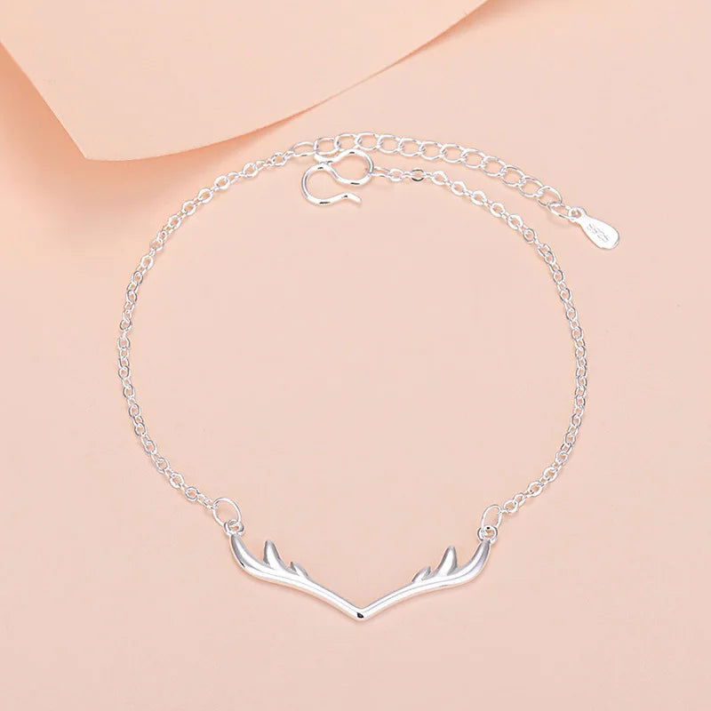 925 Sterling Silver Lucky Bead Charm Bracelet For Women Chain Round Bangles Fashion Luxury Quality Jewelry Christmas Accessories - LOCKDEALZ