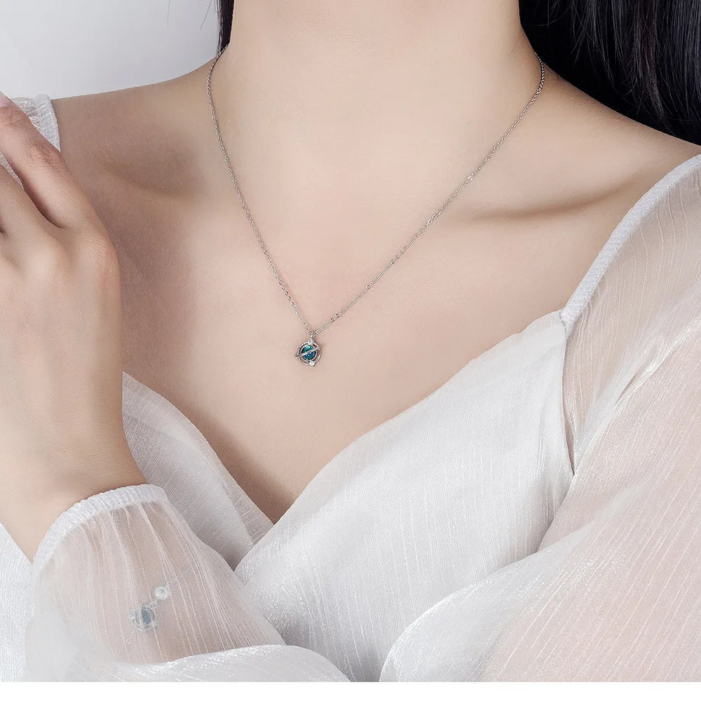 925 Sterling Silver Star Crystal Elegant Jewelry Sets For Women Earring Necklace Bracelet Fine Jewellery Wholesale Accessories - LOCKDEALZ