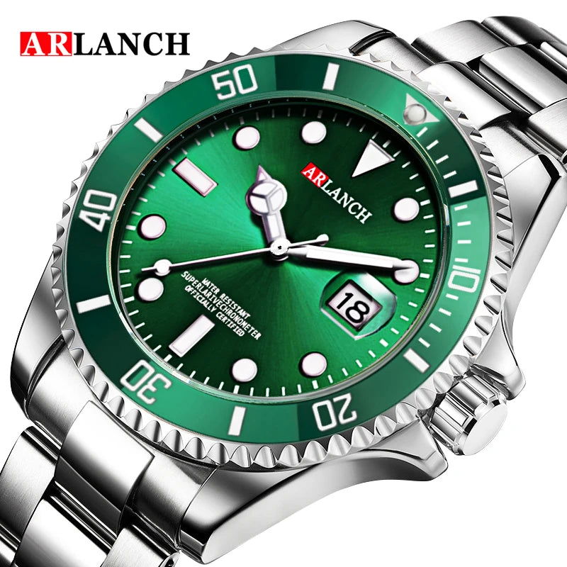 ARLANCH Hot Sell Men Quatrz Watch Sport Mens Watches Top Brand Luxury Waterproof Full Steel Quartz Clock Men Relogio Masculino - LOCKDEALZ