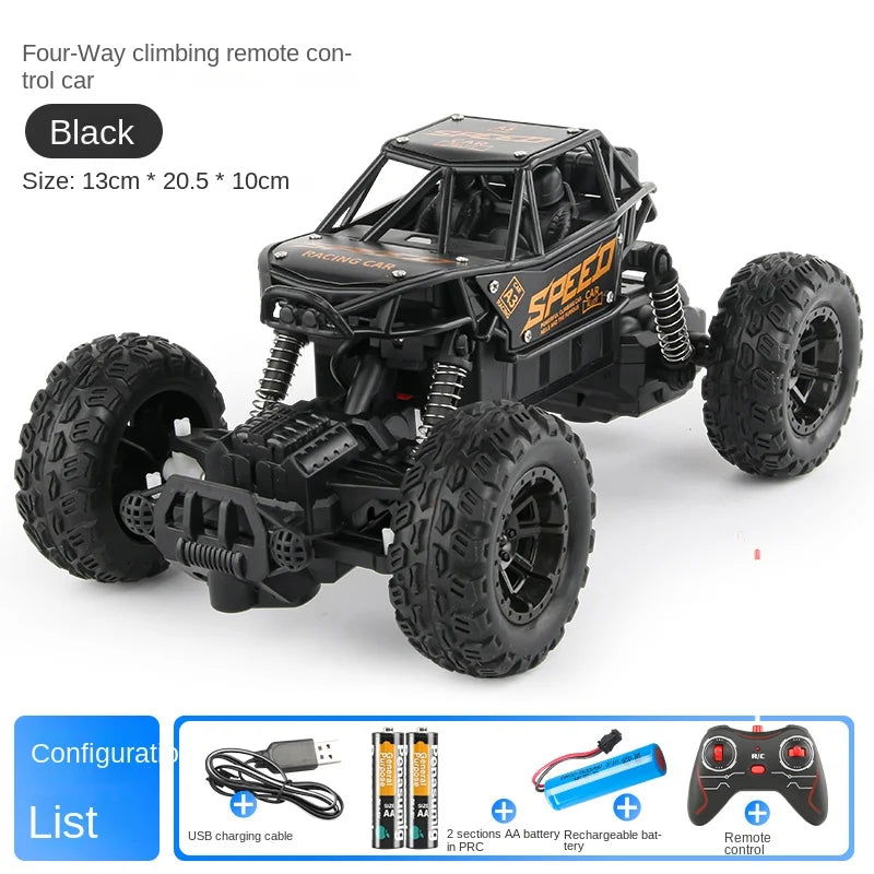 Alloy climbing mountain monster 4WD remote control car toy model 1:16 off-road vehicle rock climbing car remote control for chil - LOCKDEALZ