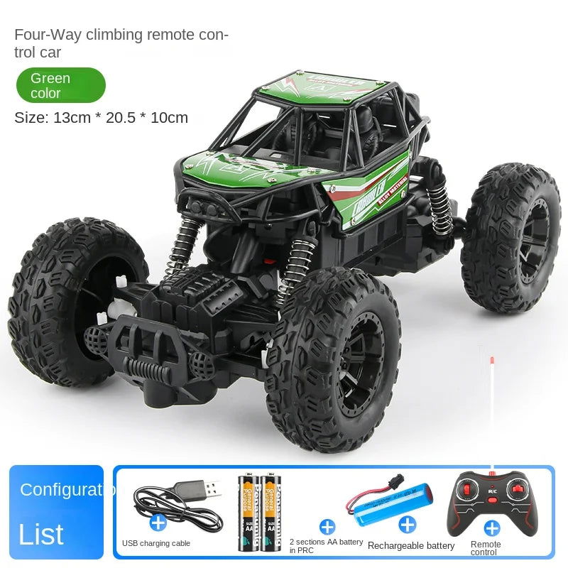 Alloy climbing mountain monster 4WD remote control car toy model 1:16 off-road vehicle rock climbing car remote control for chil - LOCKDEALZ