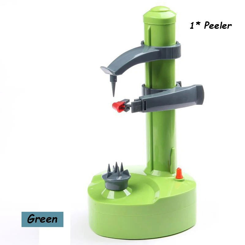 Automatic Fruit Vegetable Potato Peeler Electric Vegetable Fruit Tool Multi-functional Peeling Cutter Kitchen Gadget Accessories - LOCKDEALZ