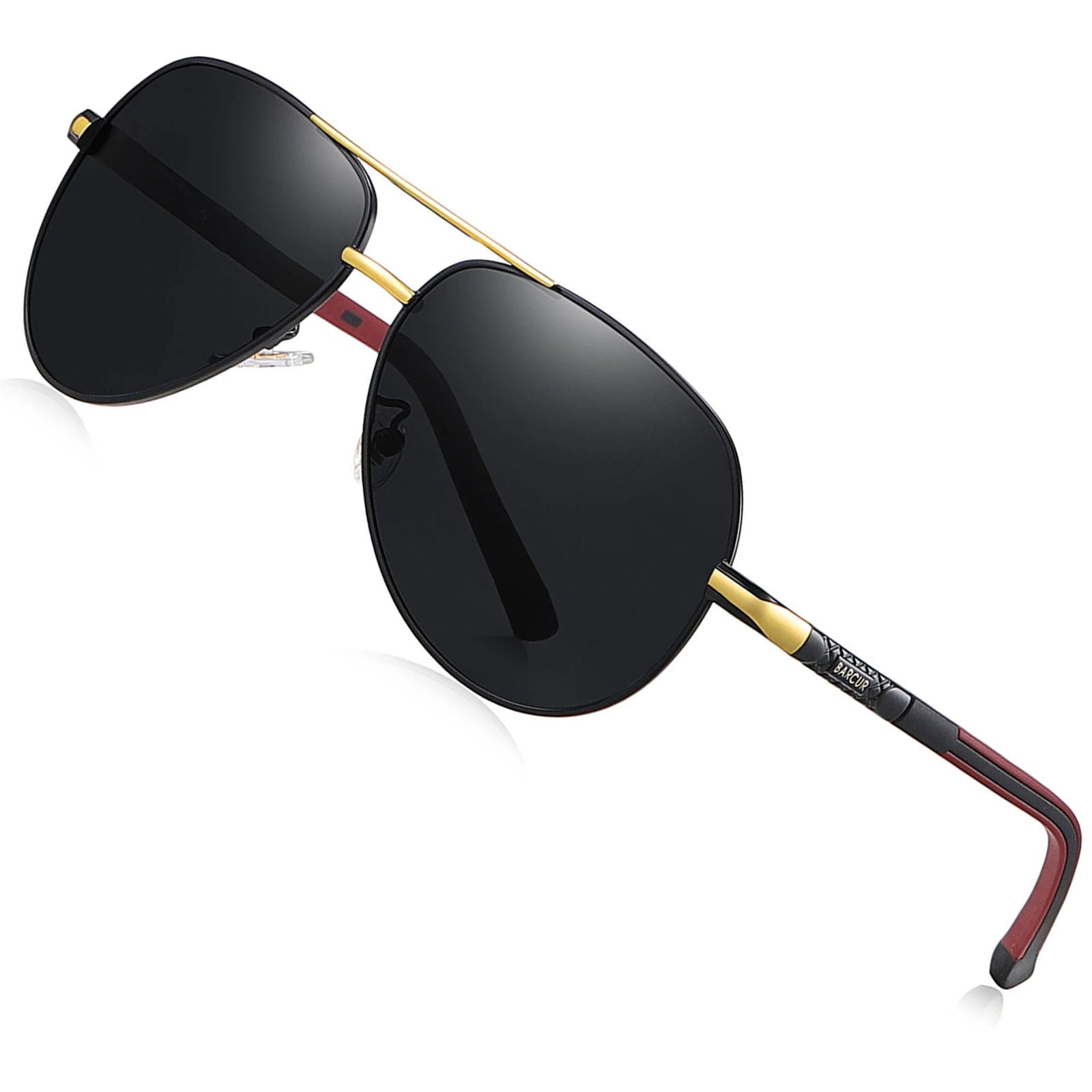BARCUR Men Sunglasses Brand Original Polarized Driver glasses Polaroid Sun glass Male Pilot Eyewear - LOCKDEALZ