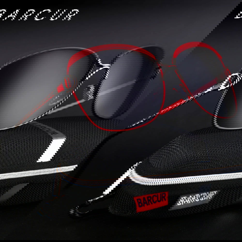 BARCUR Polarized Ladies Sunglasses Women Gradient Lens Round Sun Glasses Square Luxury Brand Oculos Lunette De Soleil Femme - LOCKDEALZ