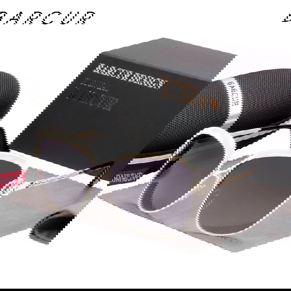 BARCUR Polarized Ladies Sunglasses Women Gradient Lens Round Sun Glasses Square Luxury Brand Oculos Lunette De Soleil Femme - LOCKDEALZ