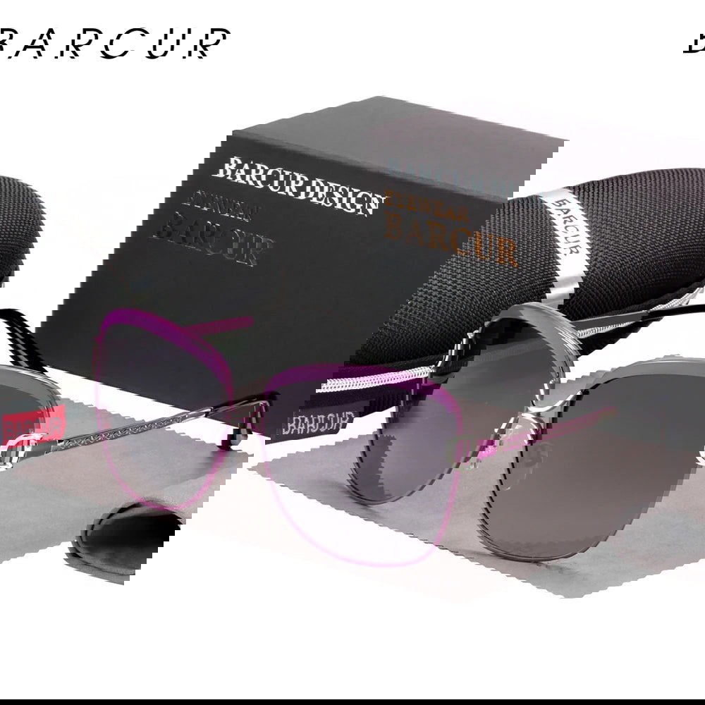 BARCUR Polarized Ladies Sunglasses Women Gradient Lens Round Sun Glasses Square Luxury Brand Oculos Lunette De Soleil Femme - LOCKDEALZ