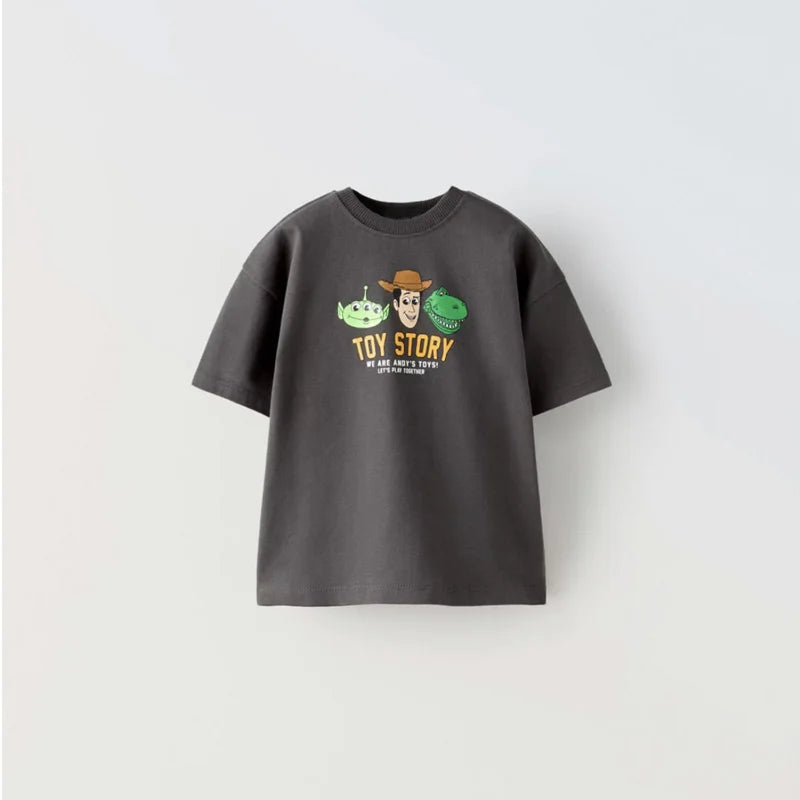 Baby Girl Disney Cartoon T-shirt Summer Clothing Popular Design Fashion Children Short Sleeve Tshirts Kids Girls' Tees Tops - LOCKDEALZ
