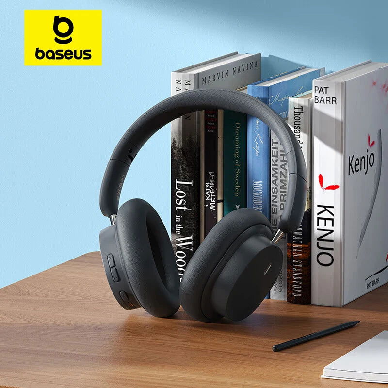 Baseus Bowie D05 Headphones Wireless Earphone Bluetooth 5.3 Headset HiFI Stereo Fones Foldable Wireless Wired Dual Use Headphone - LOCKDEALZ