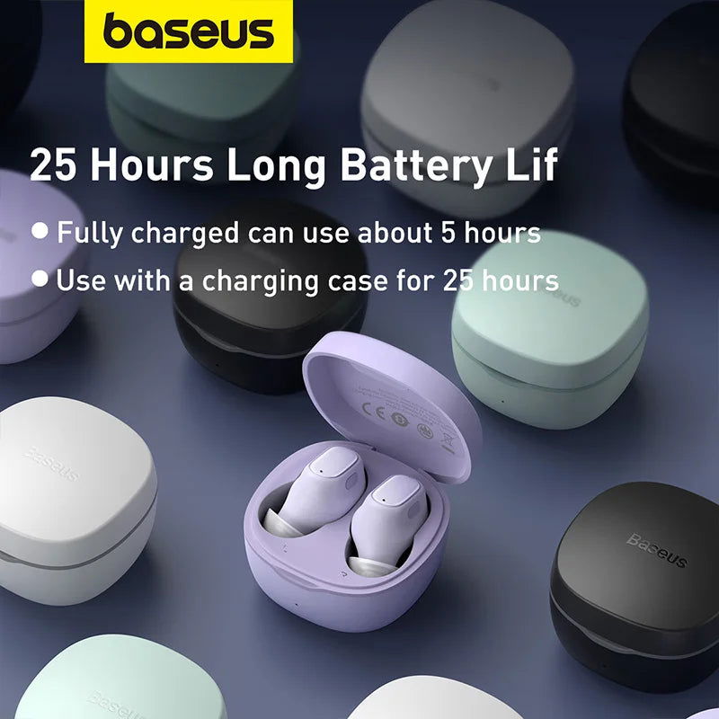 Baseus Bowie WM01 TWS Wireless Earphones Bluetooth 5.3 Earphone HD Headphones Touch Control Earbuds for iOS/Android Headphones - LOCKDEALZ