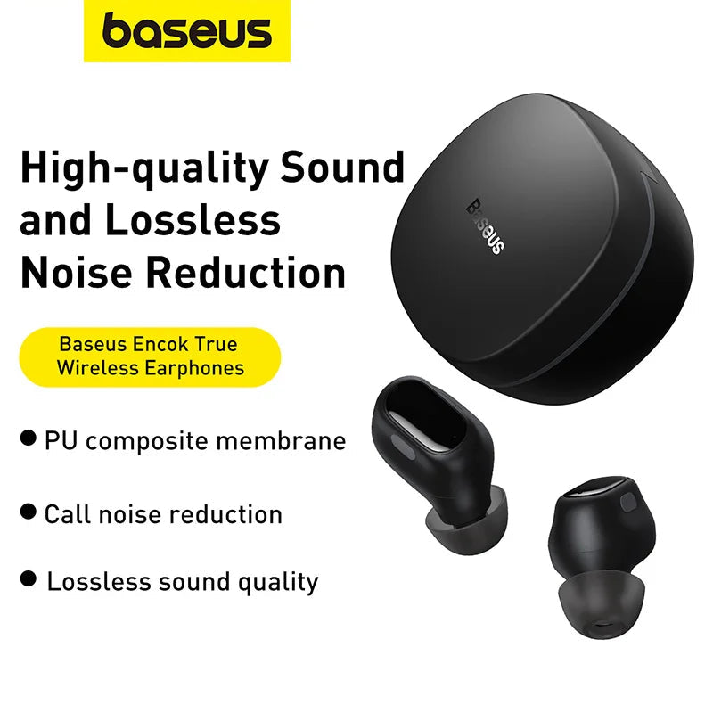 Baseus Bowie WM01 TWS Wireless Earphones Bluetooth 5.3 Earphone HD Headphones Touch Control Earbuds for iOS/Android Headphones - LOCKDEALZ