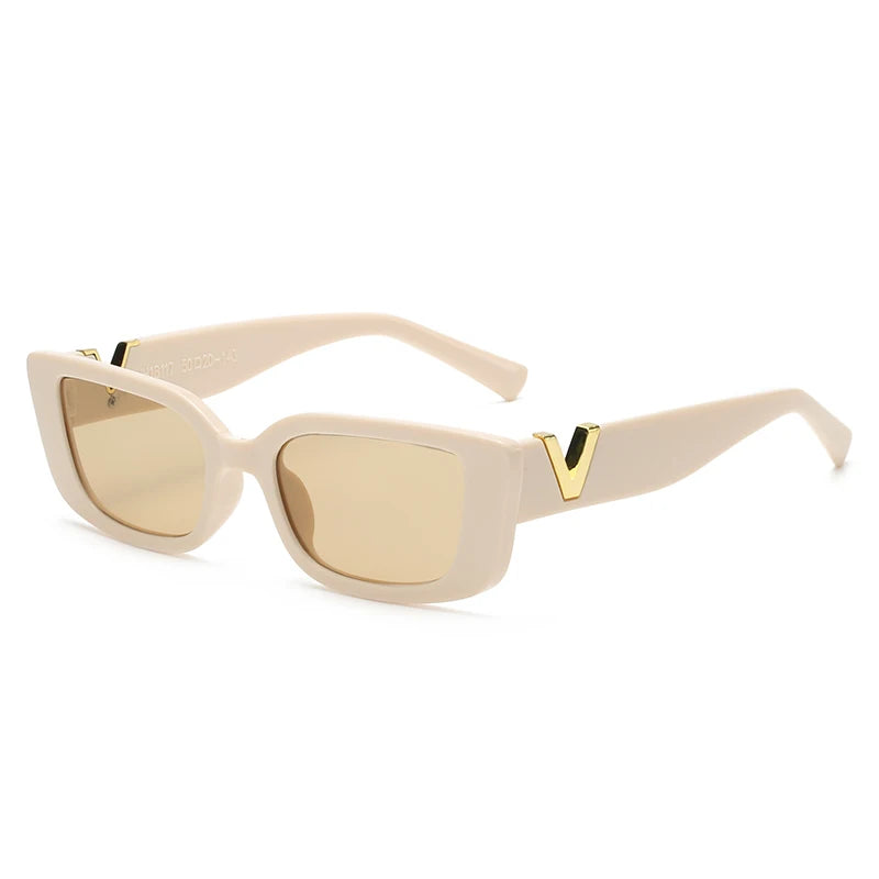 Brand Rectangle Sunglasses Women Designer Vintage Small Frame Sun Glasses Ladies Classic Black Square Oculos UV400 - LOCKDEALZ