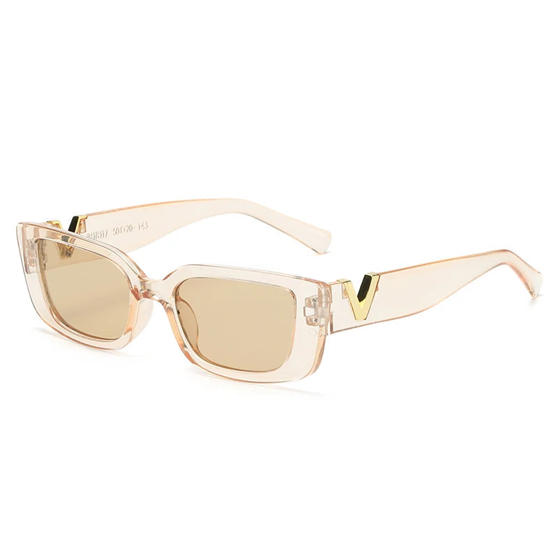Brand Rectangle Sunglasses Women Designer Vintage Small Frame Sun Glasses Ladies Classic Black Square Oculos UV400 - LOCKDEALZ