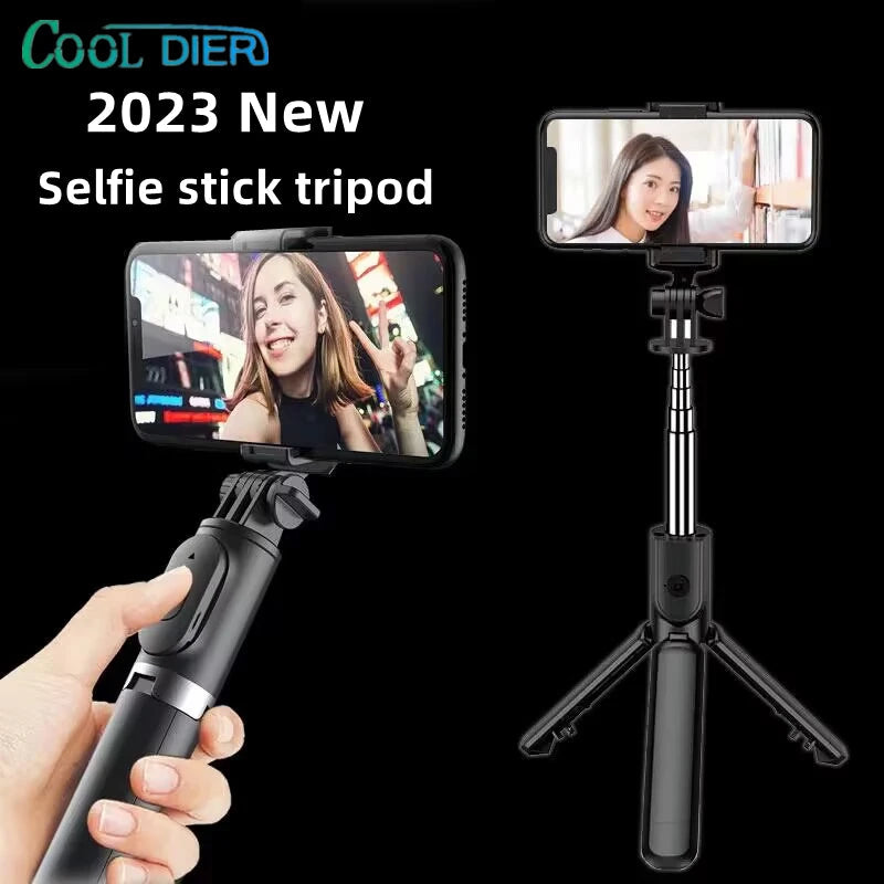COOL DIER Wireless Bluetooth Selfie Stick Tripod With Remote Shutter Foldable Phone holder Monopod For iphone Smartphone New hot - LOCKDEALZ