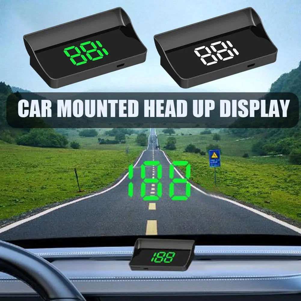 Car Head Up HD Display GPS Speedometer Speed KMH Digital HUD Windshield Projector For All Cars Auto Electronics Accessories - LOCKDEALZ
