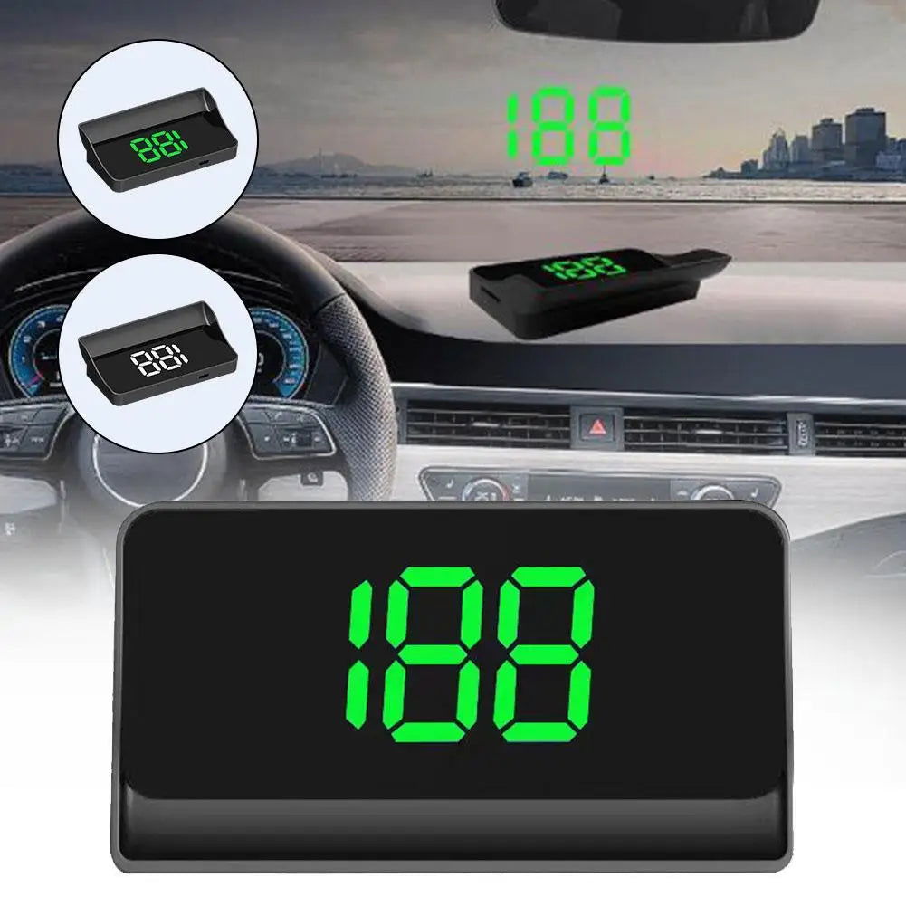 Car Head Up HD Display GPS Speedometer Speed KMH Digital HUD Windshield Projector For All Cars Auto Electronics Accessories - LOCKDEALZ