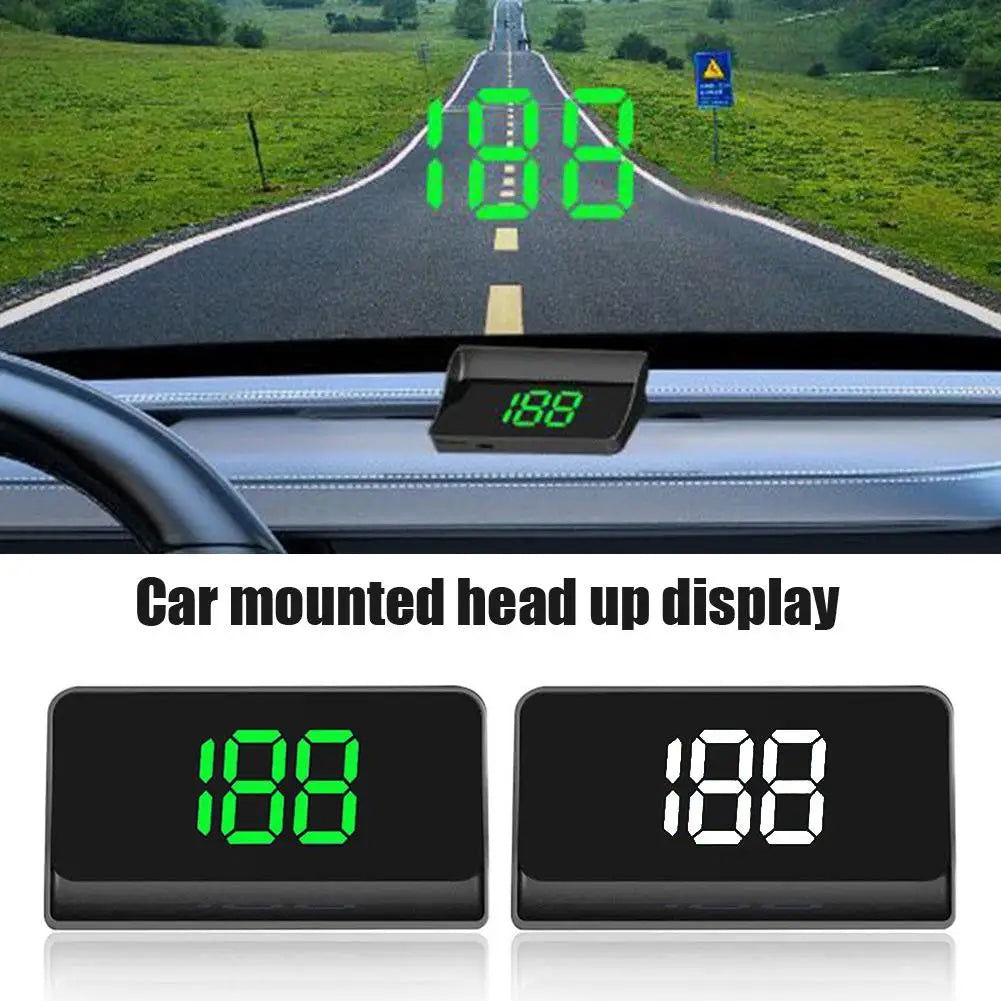 Car Head Up HD Display GPS Speedometer Speed KMH Digital HUD Windshield Projector For All Cars Auto Electronics Accessories - LOCKDEALZ