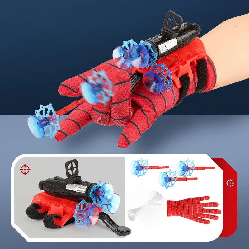 Cartoon Superhero Spider Silk Launcher Toys Funny Pests Eliminator Toy Anime Figures Cosplay Spiders Web Launcher Toys Kids Gift - LOCKDEALZ
