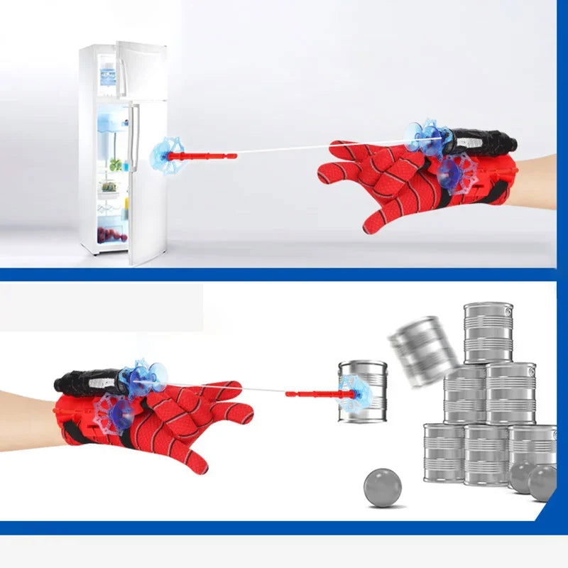 Cartoon Superhero Spider Silk Launcher Toys Funny Pests Eliminator Toy Anime Figures Cosplay Spiders Web Launcher Toys Kids Gift - LOCKDEALZ